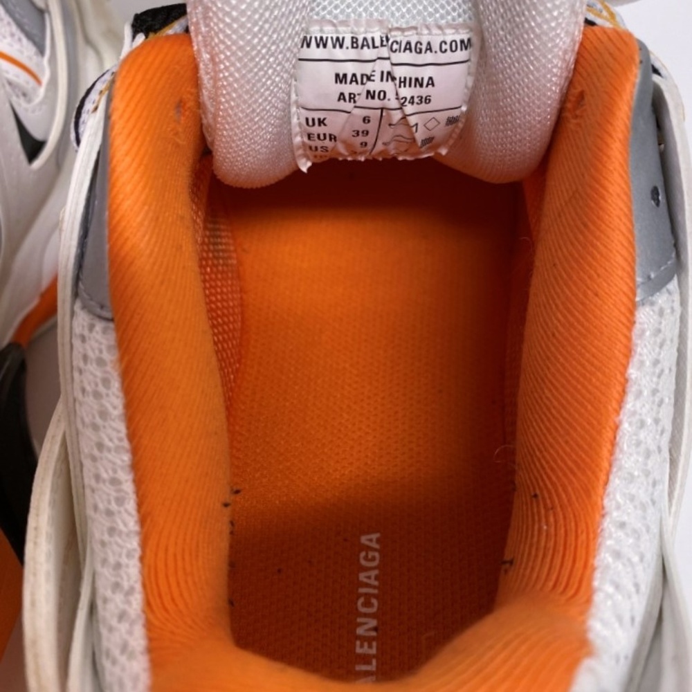 Balenciaga Track Sneakers White/Orange Size 39 - Picture 8 of 8